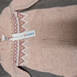 Pink sweater coat